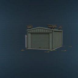 Storage Shed For Products On Pallet