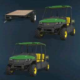 John Deere XUV865E And Cargo Cart