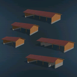 Wood Shelter Set