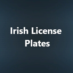 Irish License Plates (Prefab*)