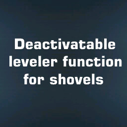 Deactivatable Leveler Function For Shovels