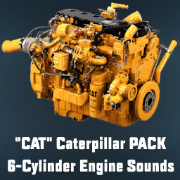 Caterpillar Turbocharged 6 Cylinder Engine Sounds (Prefab*)