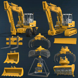 Excavator Liebherr 902 Pack