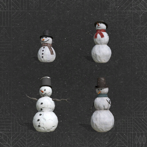 Placeable Snowmen