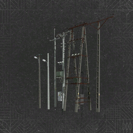 Polish Power Poles Pack (Prefab*)